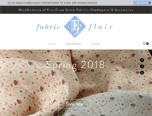 Tablet Screenshot of fabricflair.com